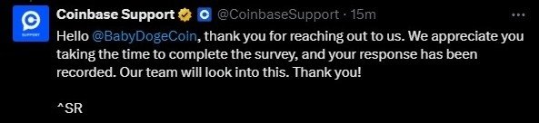 TheMoonHailey's tweet photo. #BabyDoge list #Coinbase 

@coinbase 🙏👏🙌 https://t.co/KW0b3GJp9Q