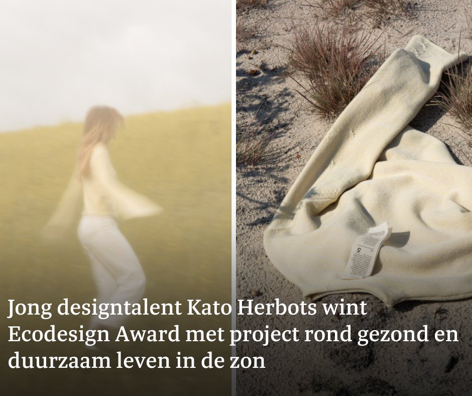 De 23-jarige Kato Herbots viel in de prijzen met haar afstudeerproject Residents of Solar Space. ‘Een teveel aan zonlicht is schadelijk, maar een tekort ook. Met mijn project wil ik helpen om de balans te vinden.’

➡️ weekend.knack.be/opinies-column…