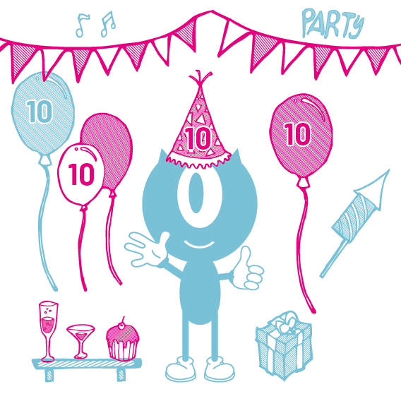 Het is feest, IUNGO is 10 jaar!!!
Niet te geloven dat we dit jaar 10 jaar bestaan.
Het waren 10 gezellige, intensieve, leuke en leerzame jaren. 
Trots op ons IUNGO team, de vaste partners die steeds weer werkzaamheden voor ons doen en blij met onze klanten.
