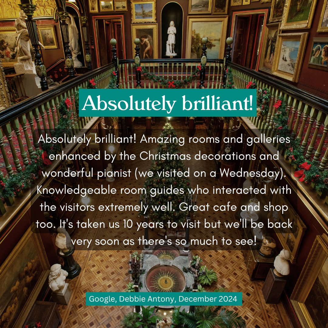 Russell_Cotes's tweet photo. Who else has been enjoying our Christmas decorations? Please let us know, we love your feedback 🙌
#FeedbackFriday #Museum #RussellCotes #Museum #ChristmasinBournemouth https://t.co/wHbQMq08nX