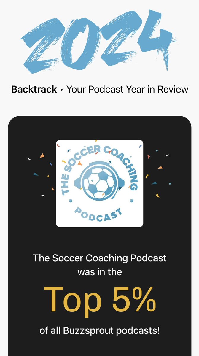 The Soccer Coaching Podcast (@soccercoachcast) on Twitter photo There are over 120,000 podcast on <a href="/buzzsprout/">Buzzsprout</a>…so to be in the top 5% is a proud achievement, and all because of our excellent sponsor <a href="/SoccerCoachWeek/">Soccer Coach Weekly</a>, our superb guests and our awesome listeners! 🙌🏼⚽️⚽️⚽️ There are over 120,000 podcast on <a href="/buzzsprout/">Buzzsprout</a>…so to be in the top 5% is a proud achievement, and all because of our excellent sponsor <a href="/SoccerCoachWeek/">Soccer Coach Weekly</a>, our superb guests and our awesome listeners! 🙌🏼⚽️⚽️⚽️