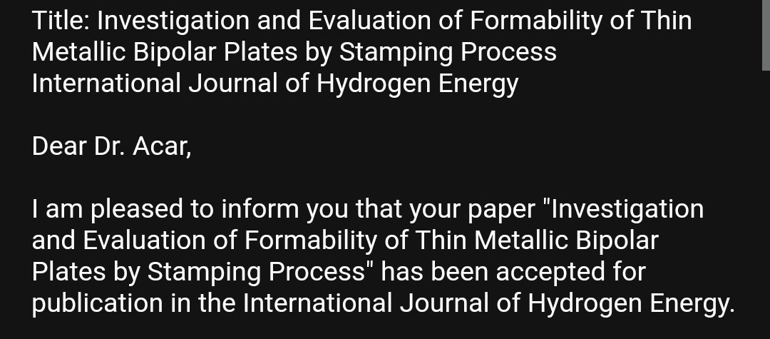 MCACAR02's tweet photo. Almanya Forschungszentrum Jülich'te ki (Jülich Araştırma Merkezi) araştırmalarım neticesinde yapmış olduğumuz makale International Journal of Hydrogen Energy dergisinde kabul edildi. Makalede emeği geçen Almanya ve Türkiye'deki çalışma arkadaşlarıma teşekkür ediyorum. https://t.co/F8m93c7h5f
