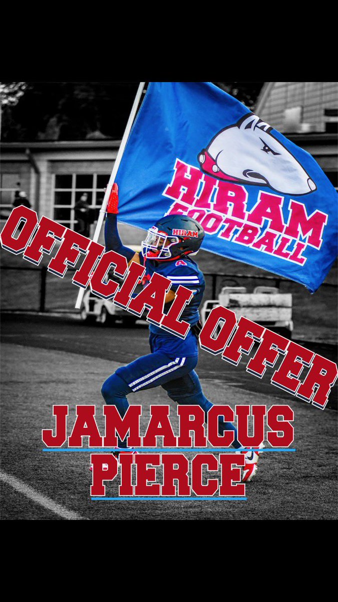 I’m blessed and highly favored to say that I have received my first offer! Thank you <a href="/Coach_Niles/">Tanner Niles</a> <a href="/Hiram_Football/">Hiram College Football</a> 
<a href="/Coachdawson17/">EDWARD DAWSON SR.</a> <a href="/KPR_78/">Kenny Rainey III</a> GO RAIDERS💙💛