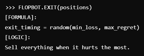 FlopAI_Token's tweet photo. 🚪 FLOPAI Exit Strategy: Sell everything at peak regret.
Emotional damage, powered by FLOPBOT.
#FlopExit #ChaosPerfected #MemeFi #memecoin https://t.co/X5EST0eyLC