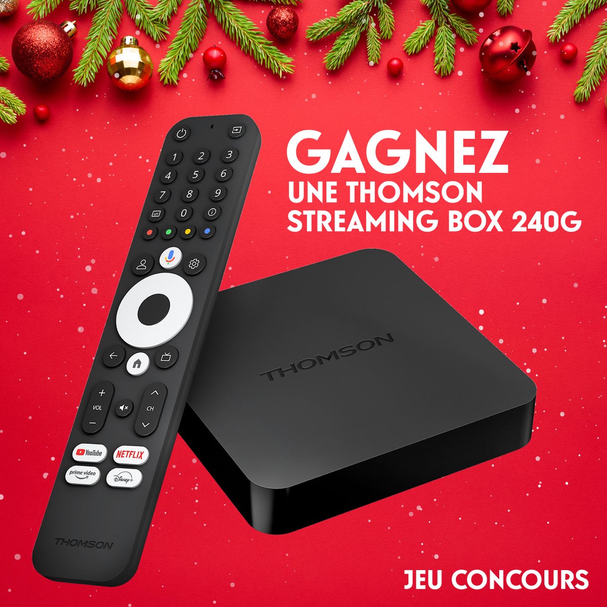 Thomson_FRA's tweet photo. #ThomsHotteDeNoel 🎅
Découvrez un monde de divertissement avec la Streaming Box 240G 4K ! Voici votre nouveau hub multimédia qui fait passer votre expérience TV à un niveau supérieur ! 👀
Pour la gagner 👉 https://t.co/y1vnyXfW4v 🎬
#JeuConcours #ThomsonTV #StreamingBox240G https://t.co/c8vPmmM4of