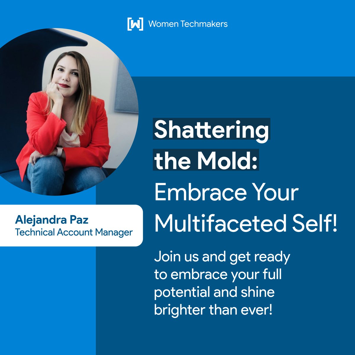 In this session, Alejandra Paz will break through stereotypes, celebrate your unique journey, and explore how to leverage technology to empower your many roles. Together, we’ll craft a roadmap to living a balanced, fulfilling, and authentic life that stays true to who you