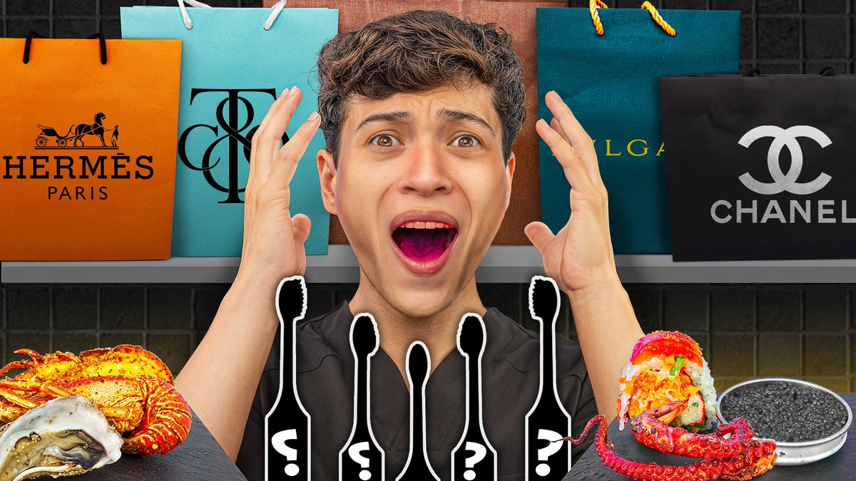 FuadProd's tweet image. Recent thumbnail I designed🌟

“Which Luxury Brush Cleans My Teeth Best?”