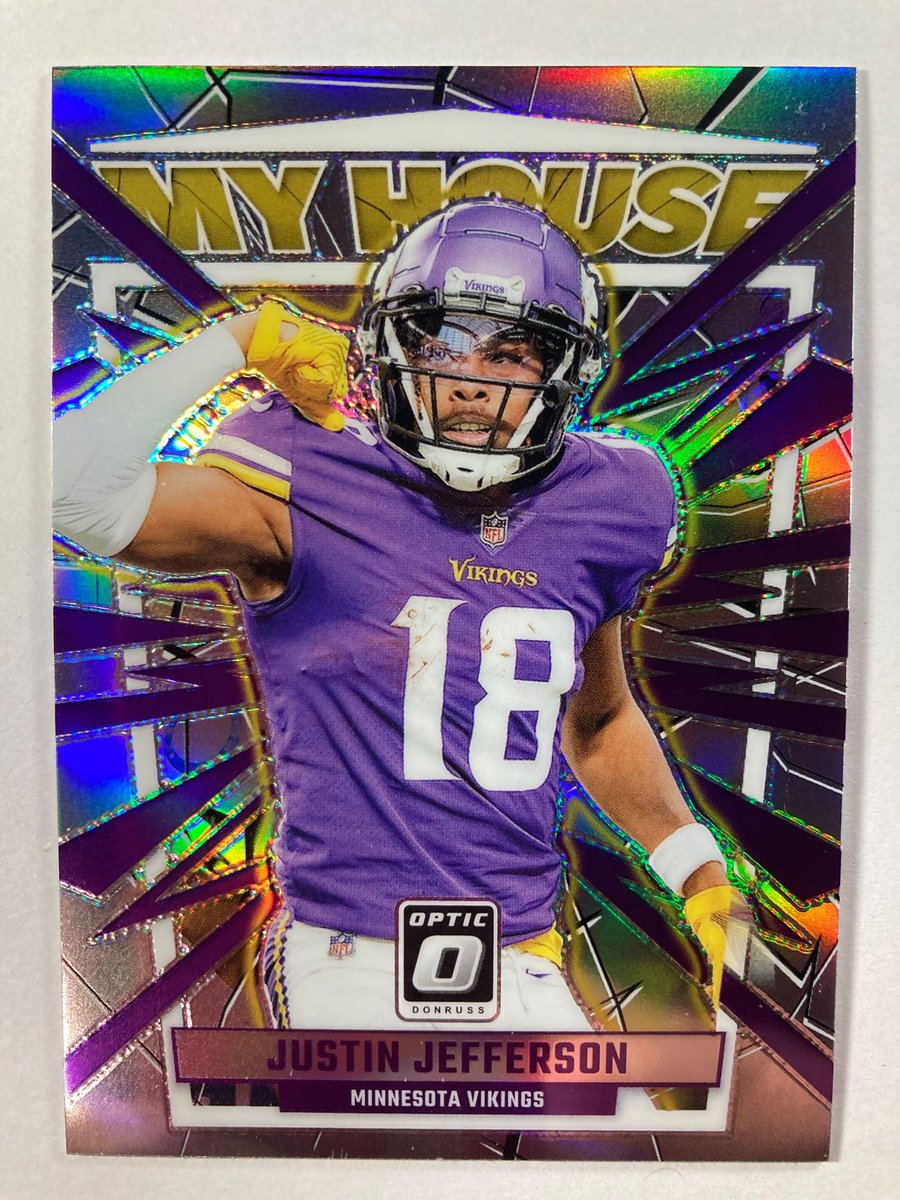 1218Sports's tweet image. 🎁Appreciation Day Giveaway🎁

Winner Announced Thursday

🔥Justin Jefferson Optic My House Silver Holo  #Skol

To enter
1. Follow
2. Retweet
3. Like
