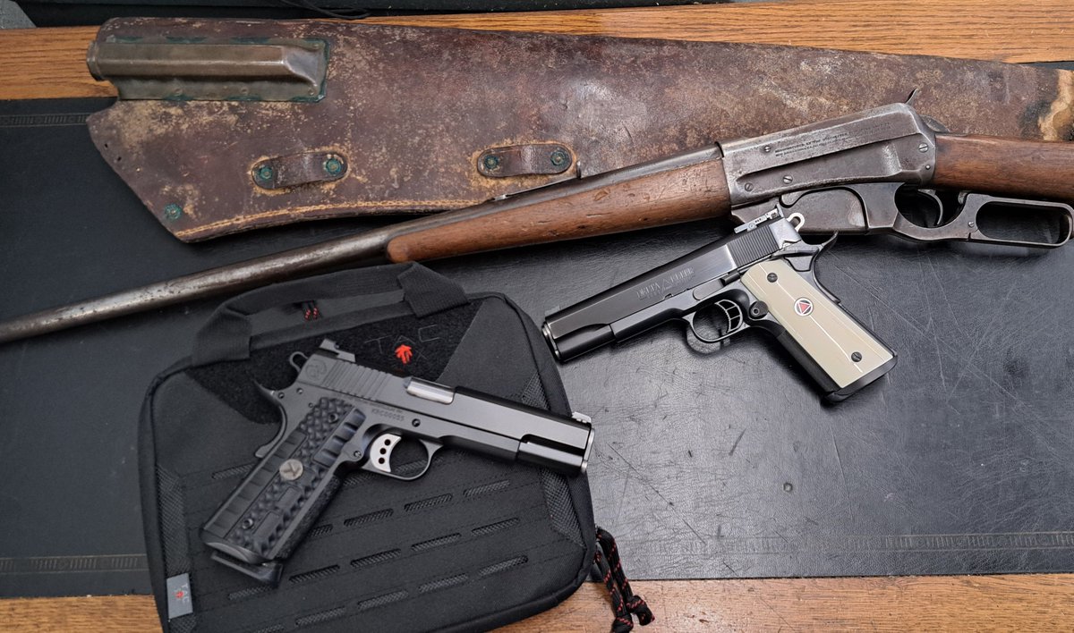 KGBCustom's tweet photo. Latest Arrivals -- #WINCHESTER #KINGSRIVERCUSTOM #COLT #DELTAELITE #BIGMEDICINE
https://t.co/FADt74Rrwz https://t.co/3fzoW91Ij2