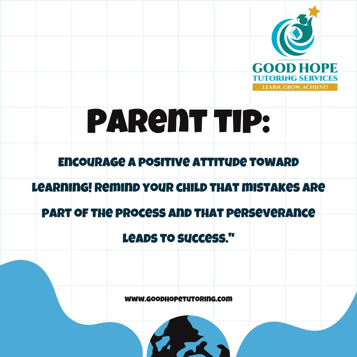 GoodHopeTutors's tweet photo. Parent Tip: ๐ Foster a love for learning by encouraging a positive attitude! ๐ก
#ParentingTips #PositiveParenting #GrowthMindset #KidsEducation #ParentingWin #EncourageLearning #PerseverancePaysOff #MistakesAreLessons #ParentLife #RaisingLearners https://t.co/xRidNEpMrw