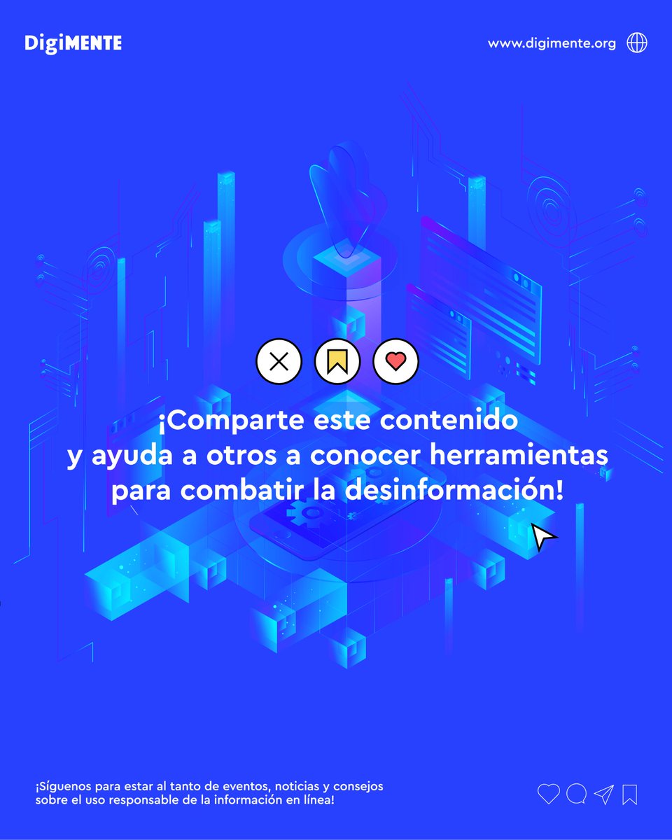 DigiMenteLAT's tweet photo. 💡💻 ¿Listo para explorar nuevas formas de verificar y analizar información? Descubre cómo estas plataformas pueden ayudarte a marcar la diferencia. 

🚀🔗 ¡Comparte estas herramientas, aprende a utilizarlas y sé parte de la solución! https://t.co/1DFgal6gox