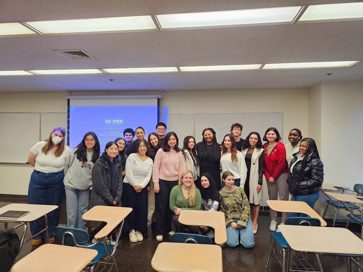 What I learned in my 1st university speaking engagement at Hunter College.

- create stand out visuals in a format nobody has seen before
- add pop culture jokes &amp; current events to make relevant