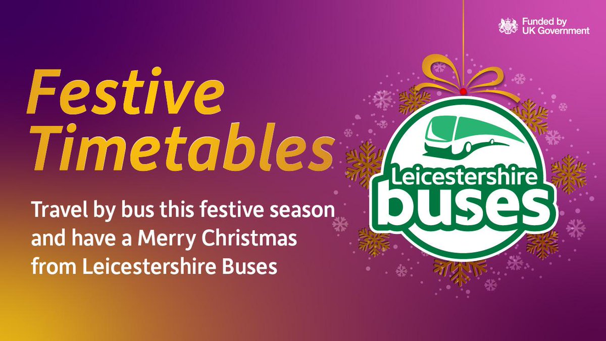 It's a Christmas Cracker
Free festive buses give early Christmas cheer |<a href="/LeicsCountyHall/">Leicestershire CC</a> 

tinyurl.com/yr43t3yp
