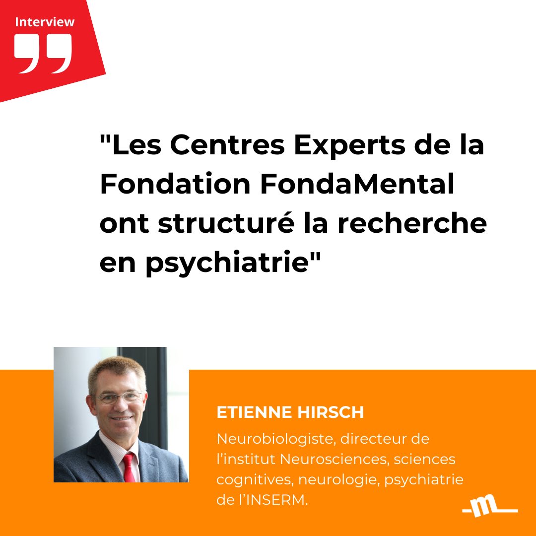 FondaMental_Psy's tweet photo. 🎤 [#GrandeInterview]
Etienne Hirsch, Directeur de l’Institut Thématique Inserm "Neurosciences, Sciences cognitives, Neurologie et Psychiatrie » https://t.co/DpZU6jlmHa