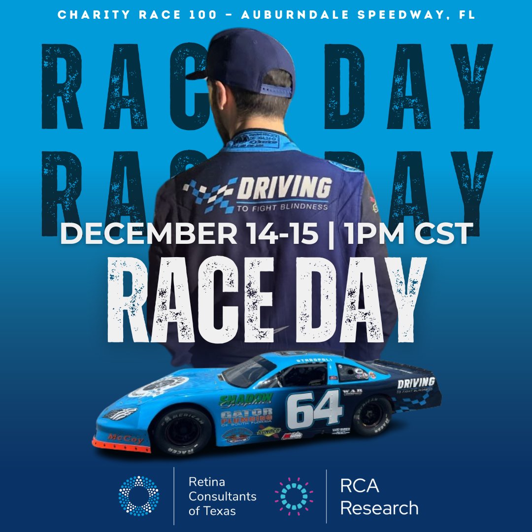 RetinaOfTexas's tweet photo. Get ready for Race Day at the Charity Race 100 this weekend at Auburndale Speedway, FL! 🏁 Join us in supporting Driving to Fight Blindness to raise awareness about retinal disease.

Live Stream Here: https://t.co/xi89jijpms https://t.co/exg5aIweYW
