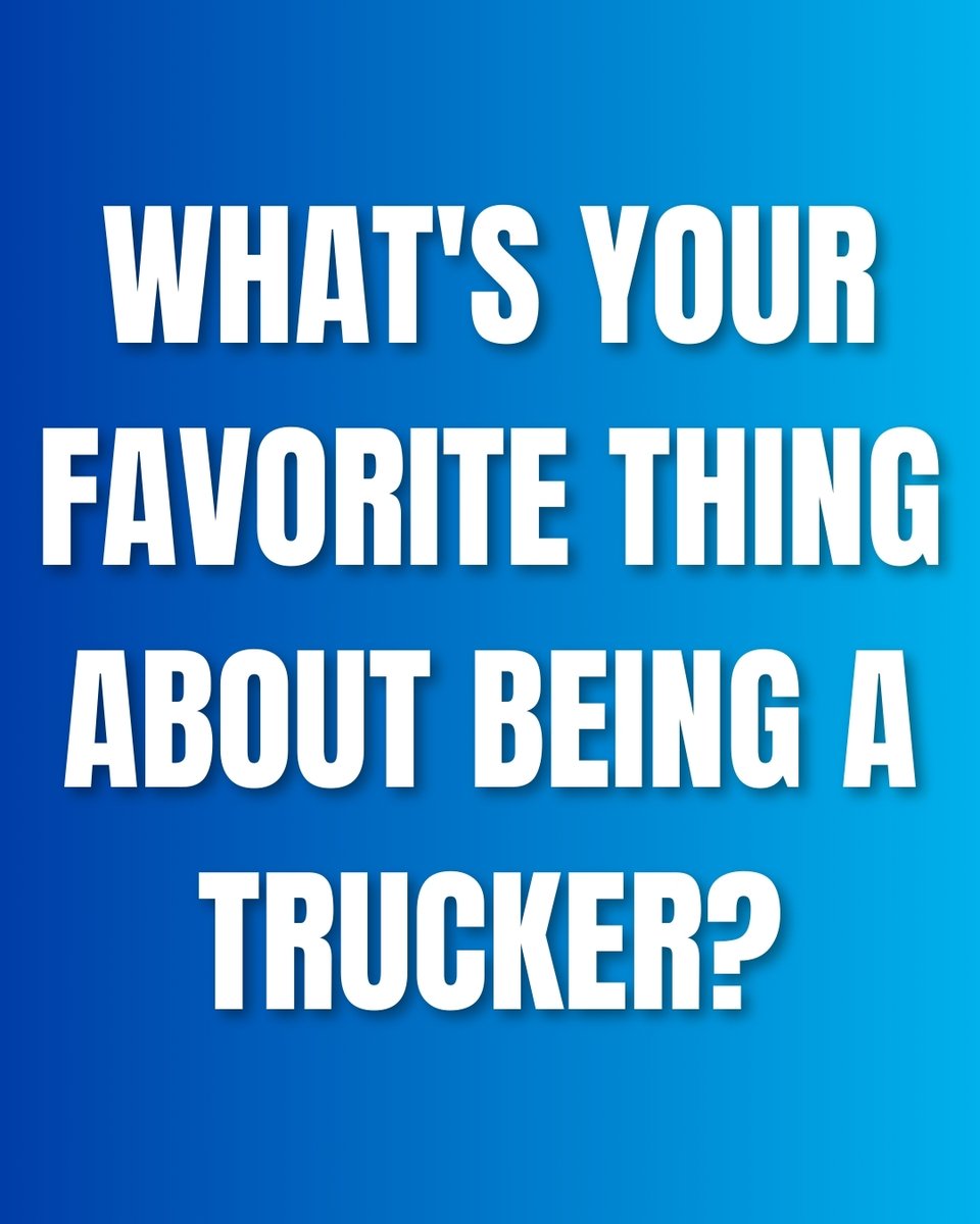 BluetoothTiger's tweet photo. What's your favorite thing about being a #trucker? https://t.co/XxUdpfq1Jv