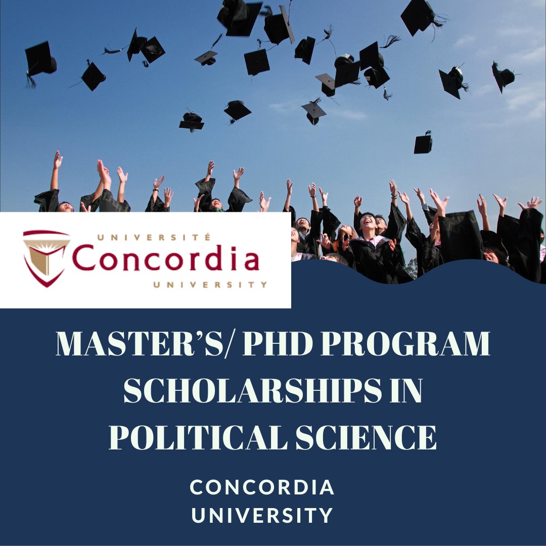 opportunitiesfy's tweet photo. 🚀 Join the Bridging Divides Research for Master’s &amp; PhD in Political Science at Concordia University! 🚀

Cutting-edge research on immigration, equity, &amp; digital tech.
🎓 Master's: $15K/year 🎓 PhD: $40K/year
👉 https://t.co/VhQVjohJ3I
#MigrationResearch #PoliticalScience #CFREF https://t.co/FhkJVdHYEc