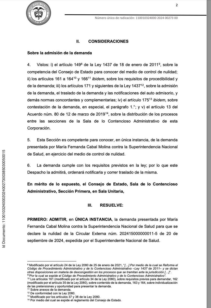 MariaFdaCabal's tweet photo. Me complace informarle al país que fue admitida nuestra acción de nulidad contra la Circular Externa de la Superintendencia de Salud que pretende imponer la reafirmación de género en menores de edad. 

Defenderé con todas las herramientas legales y constitucionales a los niños de este país, que no deben ser sometidos a la ideología de género de la que hace gala el gobierno Petro.