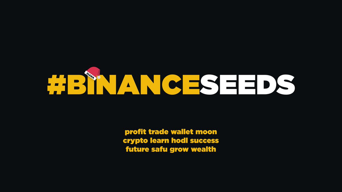 Plant your dreams for 2025 and win Binance swag! 🎄🎁

1️⃣ Follow me  
2️⃣ Retweet  
3️⃣ Share your 2025 goals as a 12-word seed phrase using #BinanceSeeds 

The giveaway runs until Dec 20. Let’s keep building &amp; growing together!