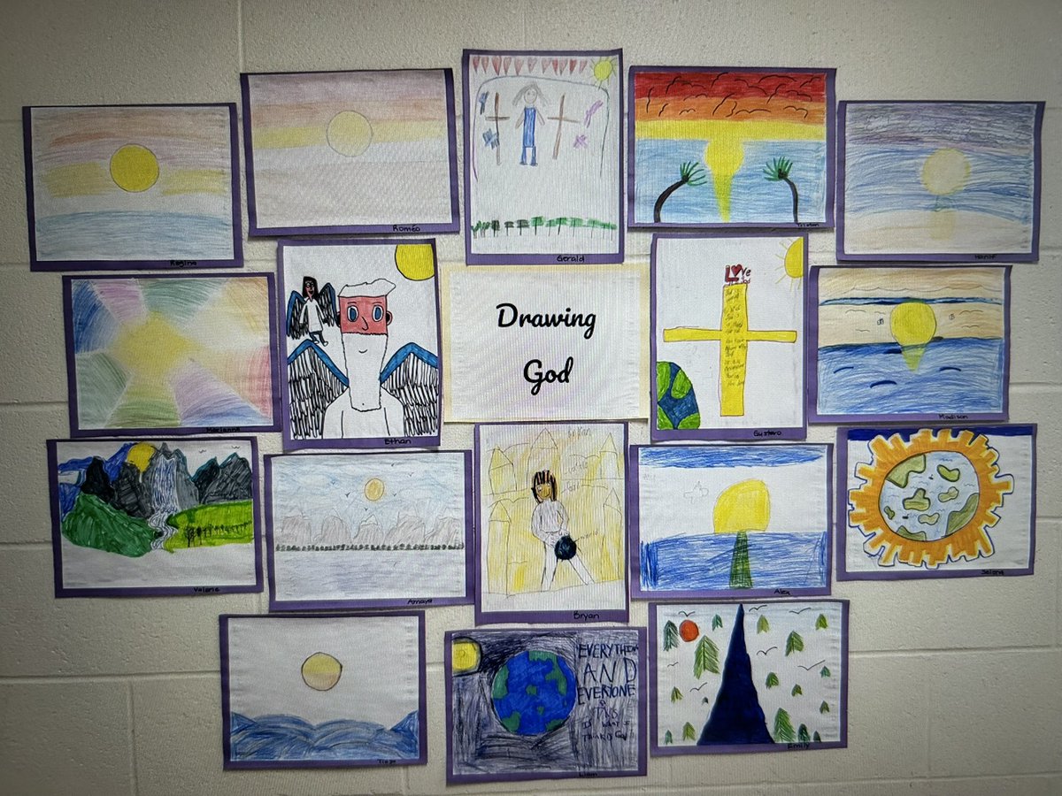 TCDSB_SafeSchs's tweet image. Thank you Grade 4’s from @StAndreTCDSB for sharing your Drawing God pictures and collaborative Nativity scene. #TCDSBdrawingGOD