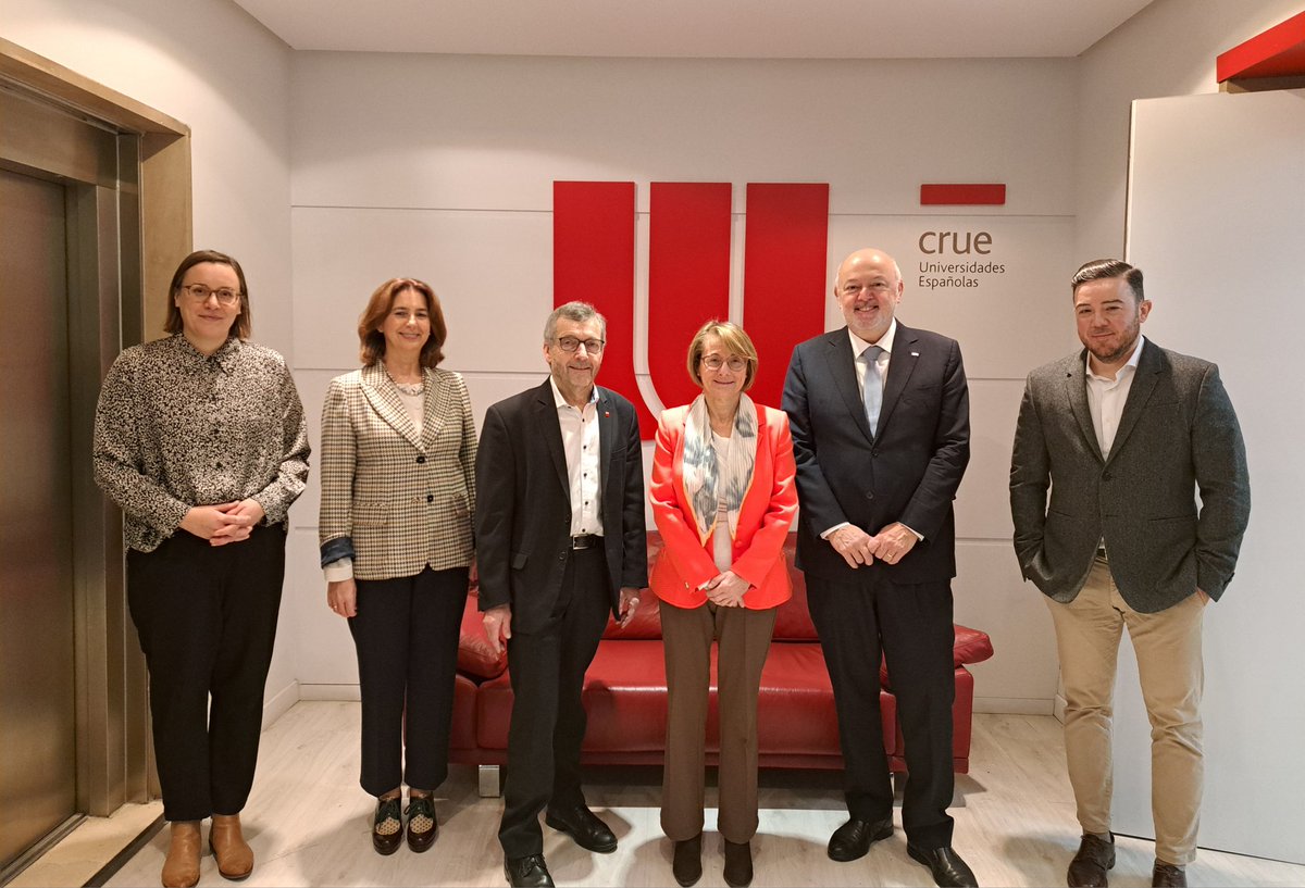 🇪🇦 🤝 🇩🇪 Reunión con el presidente de la Conferencia de Rectores de la Universidad Alemana (HRK), Walter Rosenthal, para seguir potenciando las relaciones entre CRUE y HRK 🌍 🎓