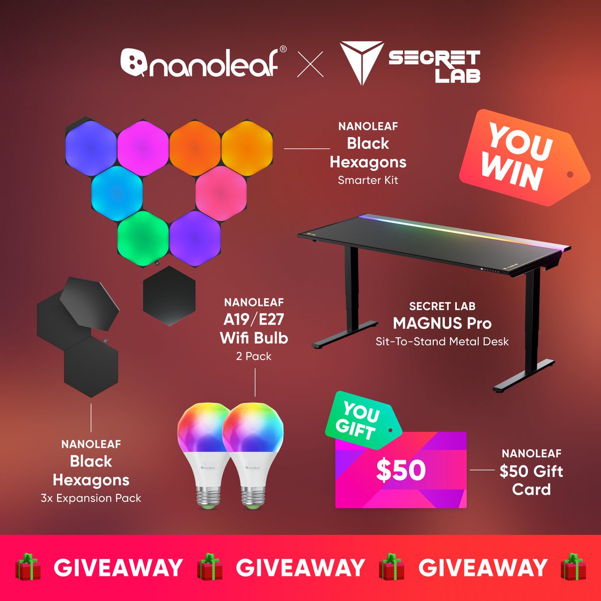 Nanoleaf (@nanoleaf) on Twitter photo ๐ Advent Calendar Giveaway: Day Four ๐
๐DAY FOUR PRIZES:
-Secretlab MAGNUS Pro Sit-to-Stand Metal Desk: designed for professional gamers, makers, and creators. Enjoy precision electric height adjustment, the worldโs first fully-integrated power supply column, and ๐ Advent Calendar Giveaway: Day Four ๐
๐DAY FOUR PRIZES:
-Secretlab MAGNUS Pro Sit-to-Stand Metal Desk: designed for professional gamers, makers, and creators. Enjoy precision electric height adjustment, the worldโs first fully-integrated power supply column, and