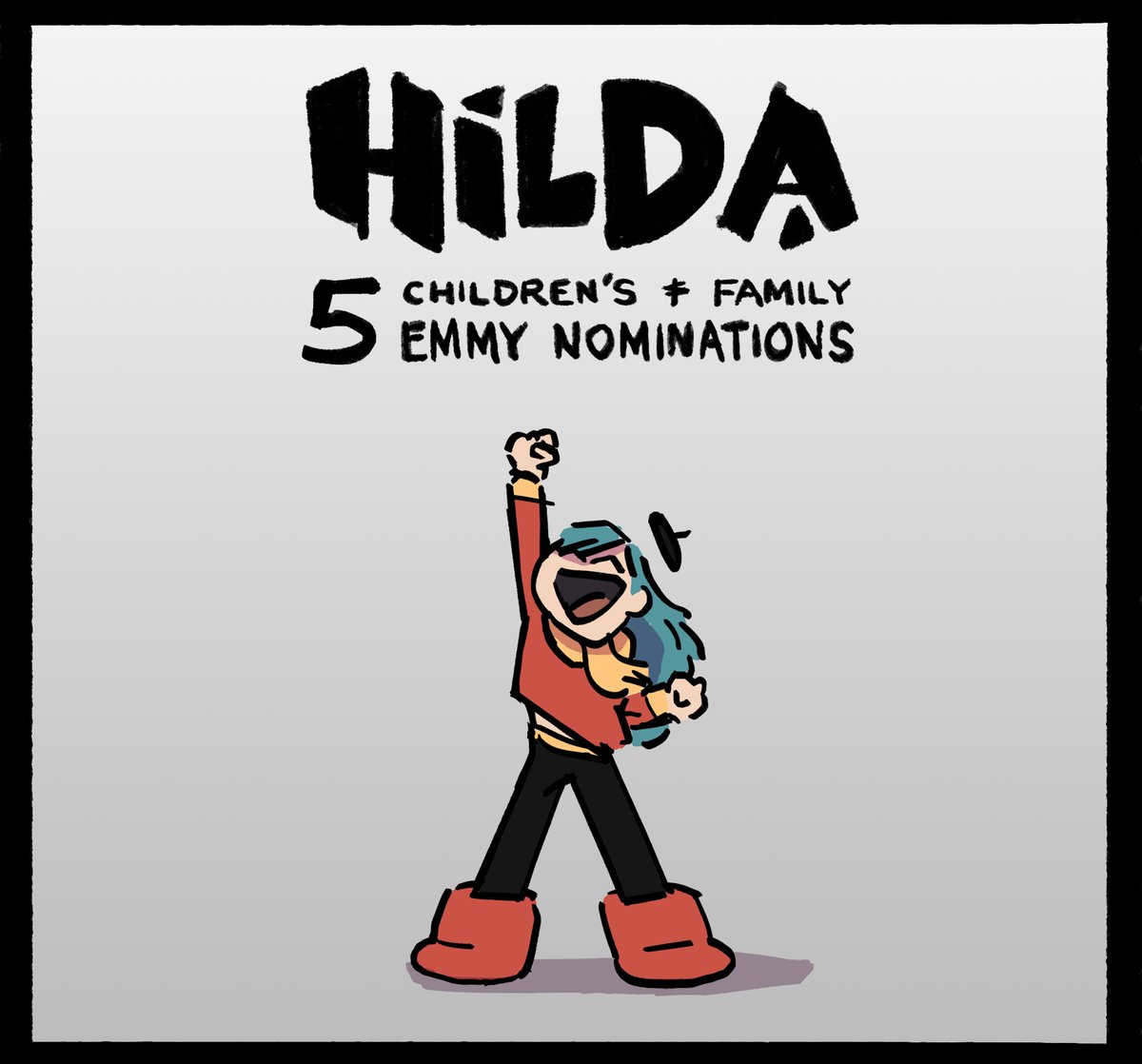 kindofandycoyle's tweet image. WHAT?! Heck yes. Hilda got FIVE Emmy nominations for our final third season.