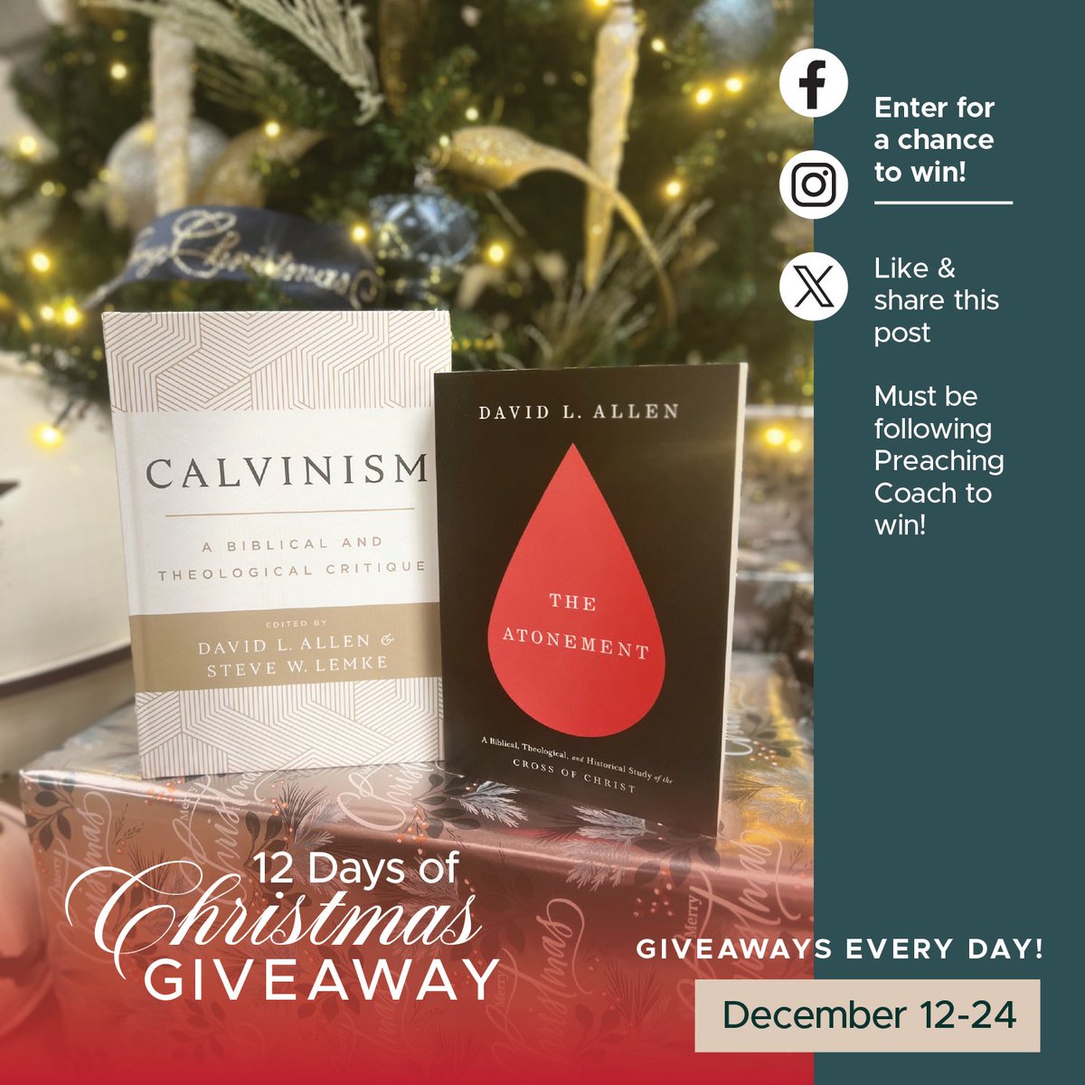 preaching_coach's tweet photo. GIVEAWAY — DAY 2: Enter to win by liking and sharing this post on any of our three social media pages (Instagram, Facebook, and X). Must be following Preaching Coach to win! Merry 12 Days of Christmas from Preaching Coach! https://t.co/WyrlZ0U9kr