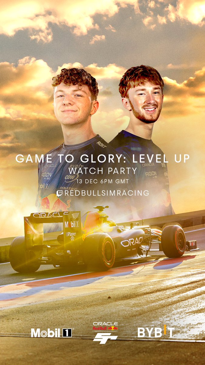 Oracle Red Bull Sim Racing (@redbullsimrace) on Twitter photo Q&A watch-along with <a href="/SebastianJob_/">Sebastian Job</a> and his journey with Game to Glory: Level up โฌ๏ธ ๐
๐บ: twitch.tv/redbullsimraciโฆ Q&A watch-along with <a href="/SebastianJob_/">Sebastian Job</a> and his journey with Game to Glory: Level up โฌ๏ธ ๐
๐บ: twitch.tv/redbullsimraciโฆ