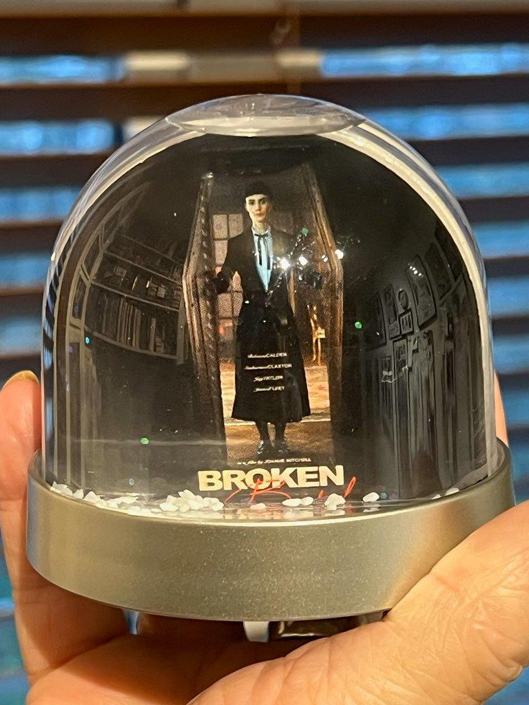 CloutComCoUk's tweet photo. Look what came in the post today, courtesy of @joannemitchellb - a beautiful BROKEN BIRD snow globe to add to my collection. Thank you Jo, for this and your memorable film. Good luck in the first round of BAFTA voting.
#snowglobe
#brokenbird
#britishfilm
#bafta https://t.co/X6Ckamy52s