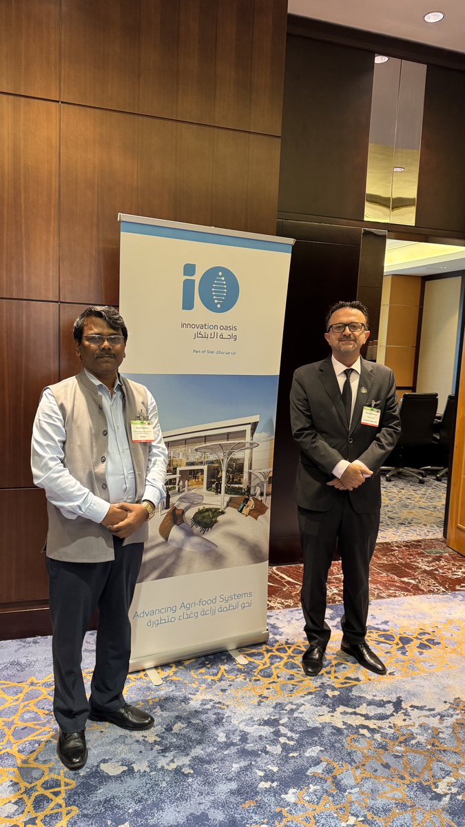 With Dr Shamal Mohammad - Head of Agritech Innovation Oasis <a href="/SilalUAE/">Silal</a> <a href="/ICRISAT/">ICRISAT</a> <a href="/AIPICRISAT/">AIP-ICRISAT</a>