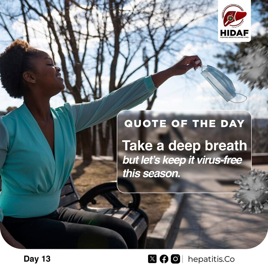 Hepatitis_Co's tweet photo. Day 13💫💜
Stay tuned as we unveil the quote for each day.
Kindly like, comment and share💜
Don’t forget to stay healthy💜
#30dayschallenge #quotechallenge #hidafquotechallenge #hidaf #infectiousdisease #infectiousdiseases https://t.co/fyFqfxJlQF