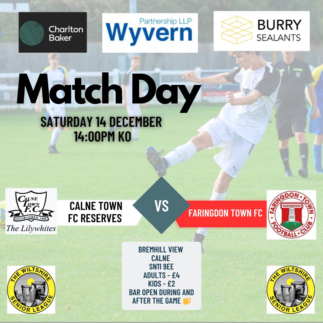 Calne Town FC Reserves (@calne_town) on Twitter photo So we have been out of action for two weeks! However our squad is raring to go and looking forward to hosting <a href="/faringdontownfc/">Faringdon Town FC</a> tomorrow at Bremhill View!
Get down to the View to support the lads.
Up the Lilywhites βͺβ« So we have been out of action for two weeks! However our squad is raring to go and looking forward to hosting <a href="/faringdontownfc/">Faringdon Town FC</a> tomorrow at Bremhill View!
Get down to the View to support the lads.
Up the Lilywhites βͺβ«