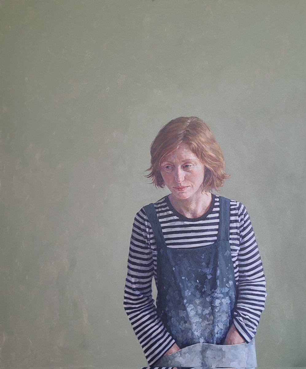 My portrait of my sister Jackie for the final of Portrait Artist of the Year #paoty