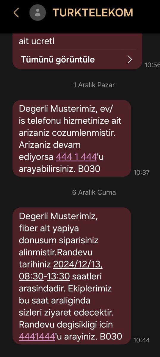 Sayın <a href="/umitonaltr/">Ümit Önal</a> ,

Firmanızın müşteri ile dalga geçen, %0 müşteri memnuniyeti politikası ile hareket eden ve 1 hafta önceden KENDİLERİNİN oluşturduğu 5 saatlik aralığa sahip sabit hat dönüşüm randevusuna dahi gelemeyen ekibinizi tebrik ederim! Uzay çağına hoşgeldiniz!