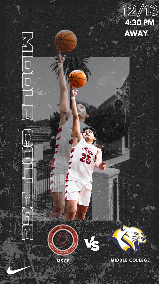 🚨 GAMEDAY!!! 🚨
Crosstown League  
MSCP (6-3) takes on Middle College (0-3)  
📍Saint Andrews Rec Center