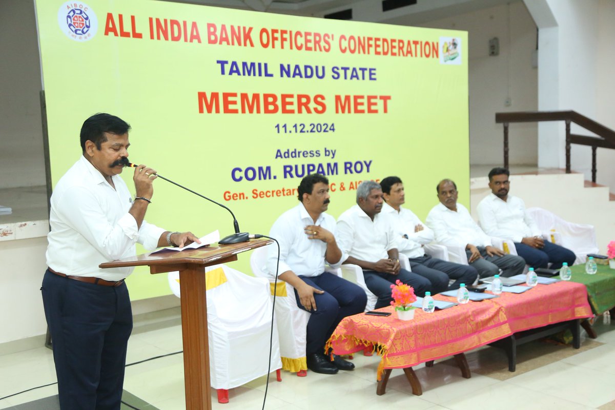 SBIOACC's tweet photo. We thank all the Comrades for making the meeting a great success.
#longliveourunity #aiboczindabad #sbioacczindabad https://t.co/PbHhWPyV8A