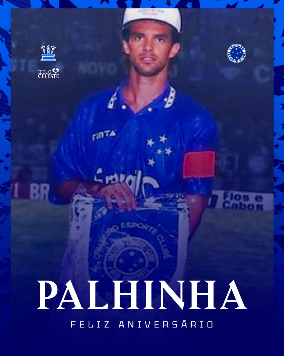 Cruzeiro's tweet photo. 🎂 Hoje é aniversário do Palhinha, Nação Azul! Desejamos muitas felicidades e saúde ao campeão da Libertadores, da Copa do Brasil e do Mineiro. 💙 https://t.co/po0hpFSLy2