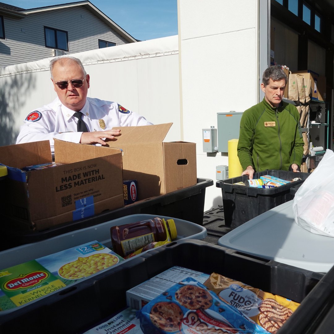 ‼️ 1,700 POUNDS OF FOOD ‼️

Wilmy, y'all are incredible. This was the biggest donation the <a href="/WilmingtonFD/">WilmingtonFD</a> has ever received during its annual holiday food drive. 

Nourish NC will now use these donations to help feed hungry people in the community.

Thank you so much! ❤️❤️❤️