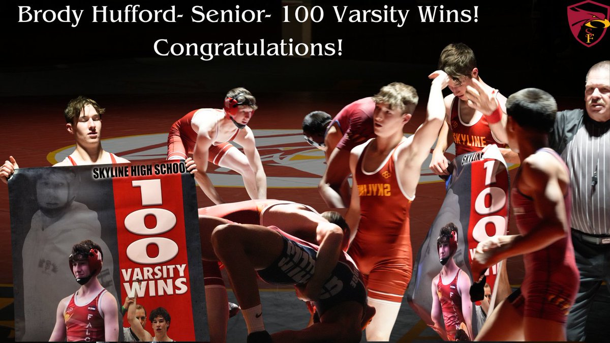 100 Varsity Wins! What an accomplishment. Congratulations, Brody! #WeAreSkylineEveryDay