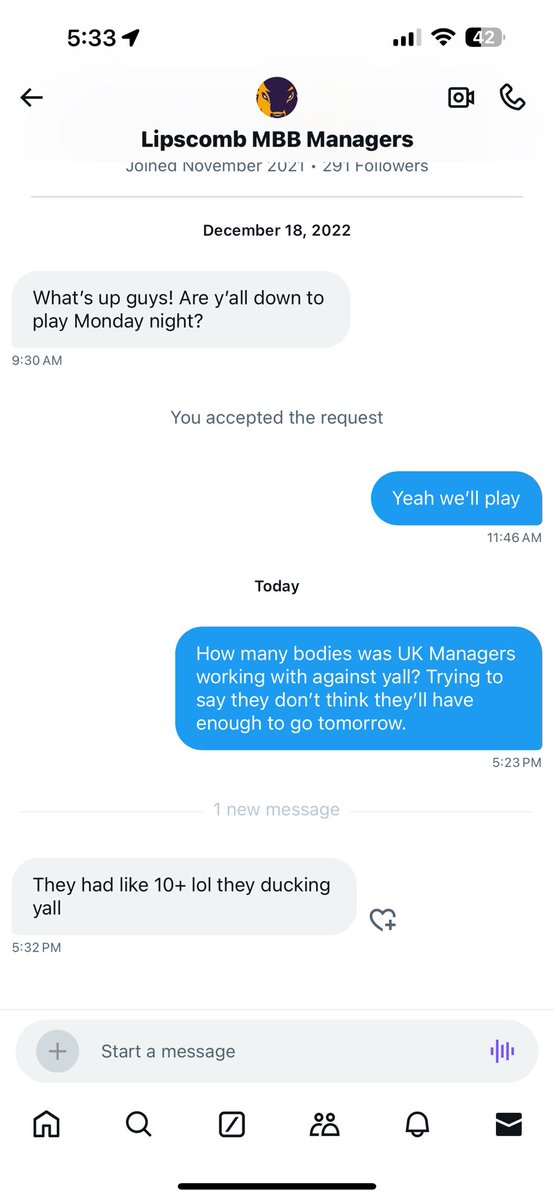 Incredibly disappointed to learn that the school up the road “doesn’t have enough managers to play” for what was supposed to be tonight’s Manager Game. Here at Louisville, we were incredibly excited to play the rivalry game to kick off this new era.

#GoCards x <a href="/ManagerGames_/">Manager Games</a>