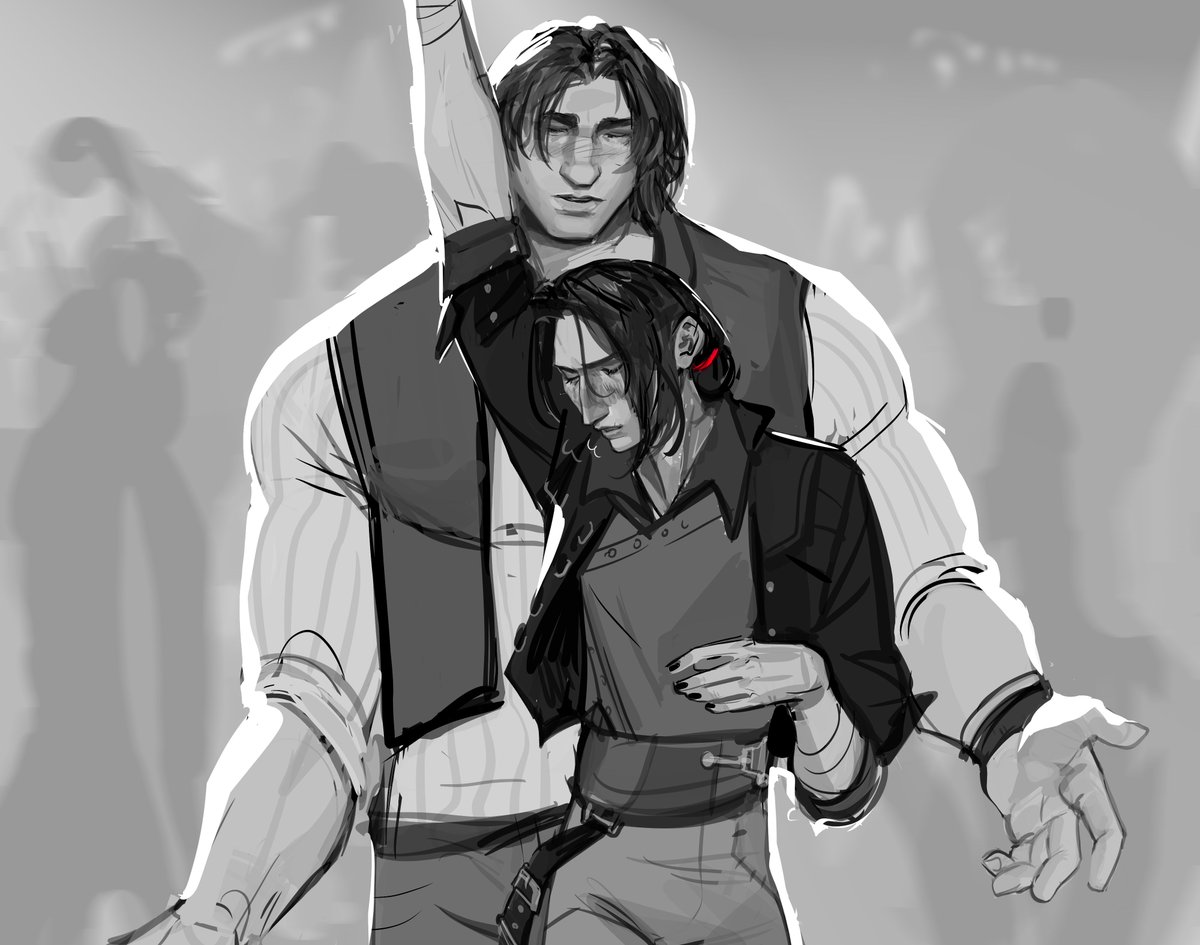 lileeeeeeeee's tweet image. young old man yaoi in da club🎶

#Arcane  #silco #vander #zaundads #vanco