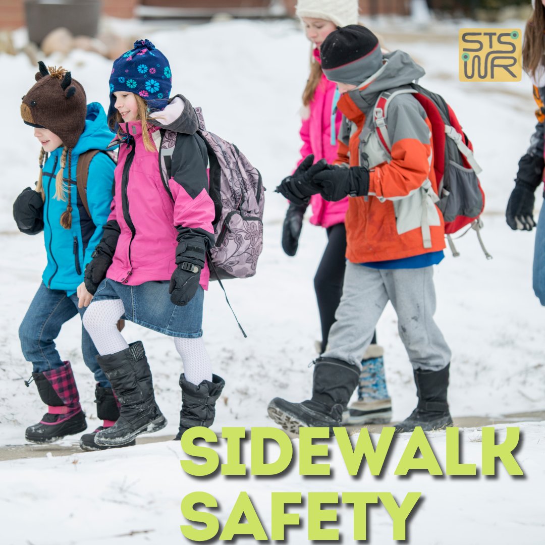 Students have been walking to school in winter for over 100 years! Walking outside in cold air reduces stress, increases serotonin (the happiness hormone), increases endurance, and leads to greater heart conditioning! #WalkZone #PedestrianSafety #ActiveTransportation #STSWR