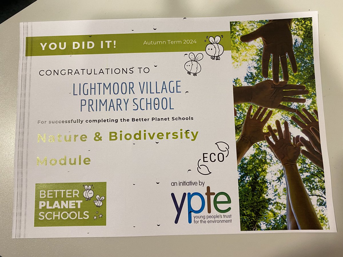LightmoorGarden's tweet image. Some of our Eco club members @LightmoorPri were pleased to receive their certificates today for working on the Nature &amp;amp; Biodiversity module. @BetterPlanetSch #wildlife #importanceoftrees
