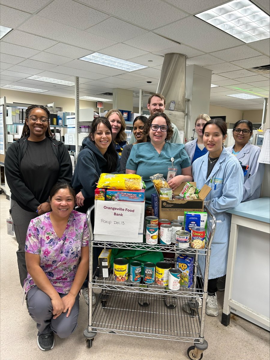 Headwaters Health Care Centre (@headwatershcc) on Twitter photo A huge shout out to our Headwaters laboratory team for their contributions to our HHCC holiday food drive! You can help donate to the Orangeville Food Bank by dropping off non-perishables and/or cash to <a href="/DufferinMedics/">Dufferin Paramedic</a> tomorrow at Sobeys from 10-2. A huge shout out to our Headwaters laboratory team for their contributions to our HHCC holiday food drive! You can help donate to the Orangeville Food Bank by dropping off non-perishables and/or cash to <a href="/DufferinMedics/">Dufferin Paramedic</a> tomorrow at Sobeys from 10-2.