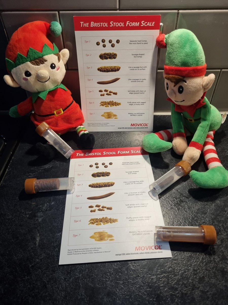 Lancashire County Council IPC (@lccipc) on Twitter photo Day 13 <a href="/LCCIPC/">Lancashire County Council IPC</a> Elves have been having a lesson on💩 stool type identification.
Remember always use Bristol stool chart & seek advice if any change in colour, consistency, frequency or blood in the stool sample.
#ipcelf
#stoolchartmonitoring #Bristolstoolchart
<a href="/dr_sakthi/">Dr. Sakthi Karunanithi 🌎🧘🏽♂️❤️☮️</a> <a href="/BwDPH/">BwD Public Health</a> Day 13 <a href="/LCCIPC/">Lancashire County Council IPC</a> Elves have been having a lesson on💩 stool type identification.
Remember always use Bristol stool chart & seek advice if any change in colour, consistency, frequency or blood in the stool sample.
#ipcelf
#stoolchartmonitoring #Bristolstoolchart
<a href="/dr_sakthi/">Dr. Sakthi Karunanithi 🌎🧘🏽♂️❤️☮️</a> <a href="/BwDPH/">BwD Public Health</a>