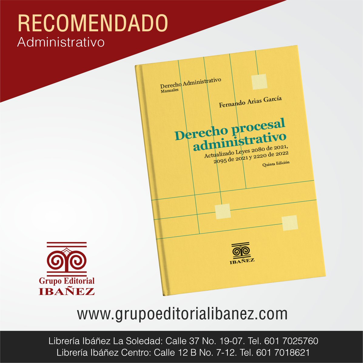 Les presentamos los #recomendados para esta semana en #DerechoConstitucional, #filosofiadelderecho y #DerechoAdministrativo 📕👨‍⚖️

Conoce más de nuestros títulos y adquiérelos a través de grupoeditorialibanez.com #librosderecho #librosrecomendados #Derecho #derechocolombia