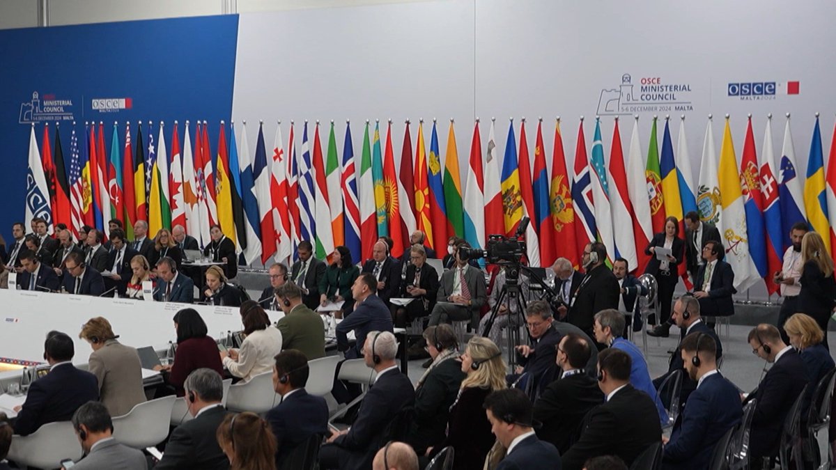RF_OSCE's tweet photo. #Volgarev: We expect the newly appointed top-level #OSCE officials, namely Secretary General F.Sinirlioglu, #ODIHR Director M.Telalian, #HCNM K.Kamp and RFoM J.Braathu, to make their contributions in bringing peace closer through an objective analysis of the root causes of the conflict in and around Ukraine