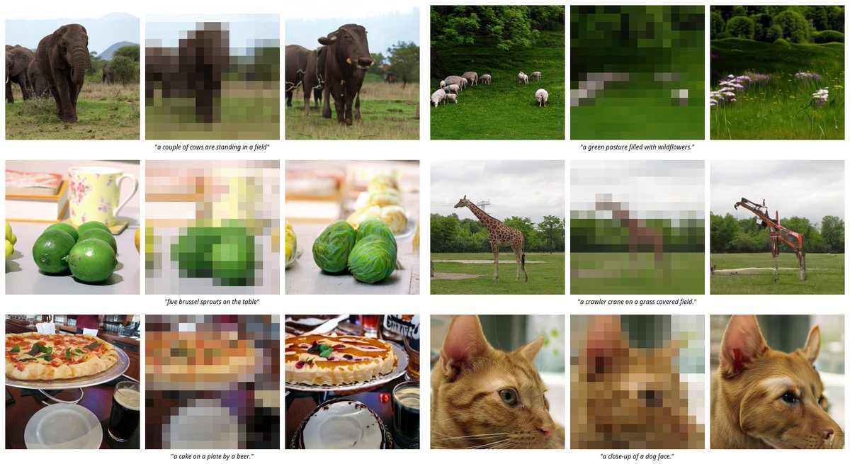 Carlos Esteves (@_machc) on Twitter photo Our new paper, "Spectral Image Tokenizer", is on arXiv! We train a tokenizer on DWT coefficients
that enables autoregressive coarse-to-fine image generation, w/ applications to multiscale text-to-image, and text-guided editing.
w/ <a href="/kiamada/">Ameesh Makadia</a>, <a href="/msuhail153/">Suhail Mohammed</a> arxiv.org/abs/2412.09607 Our new paper, "Spectral Image Tokenizer", is on arXiv! We train a tokenizer on DWT coefficients
that enables autoregressive coarse-to-fine image generation, w/ applications to multiscale text-to-image, and text-guided editing.
w/ <a href="/kiamada/">Ameesh Makadia</a>, <a href="/msuhail153/">Suhail Mohammed</a> arxiv.org/abs/2412.09607