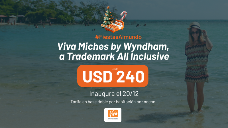 almundo_ar's tweet photo. 🛎️Hoteles Viva Miches by Wyndham, a Trademark All Inclusive desde USD 240 

🔗https://t.co/R22x0eJU6I

#FiestasAlmundo https://t.co/OHJZNWroZh